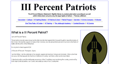 Desktop Screenshot of iiipercentpatriots.com